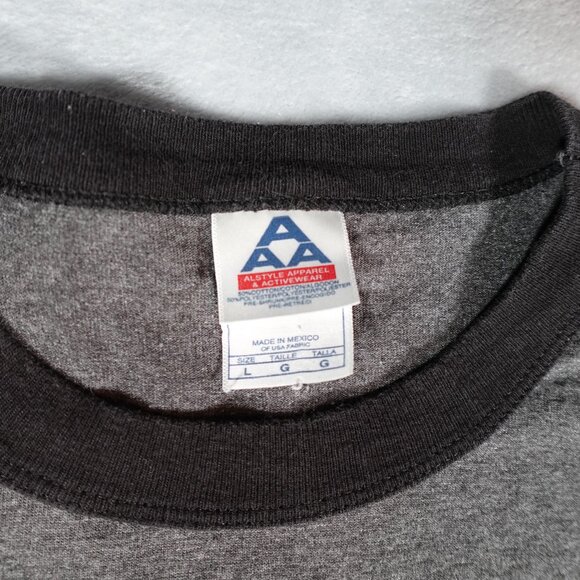 Vintage Chevrolet Chevelle Muscle Car Ringer T Shirt Mens L Slim Fit Y2K - Picture 3 of 7